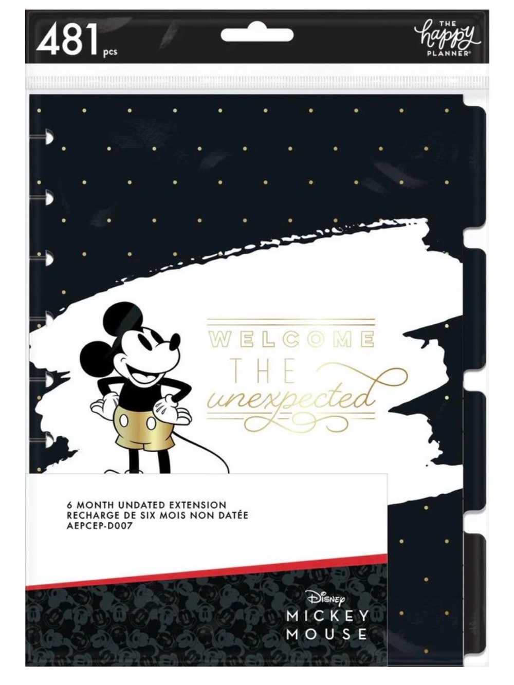 ✨Disney Mickey Mouse Happy Planner Bundle – Extension Pack + Pink Heart Discs✨
